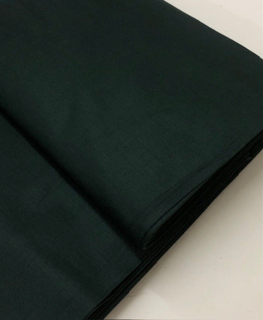 Pure Cotton fabric in Hunter Green Color, Multiple lengths will come in the continuous piece - COTF25