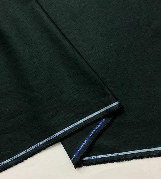 Pure Cotton fabric in Hunter Green Color, Multiple lengths will come in the continuous piece - COTF25