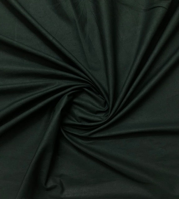 Pure Cotton fabric in Hunter Green Color, Multiple lengths will come in the continuous piece - COTF25