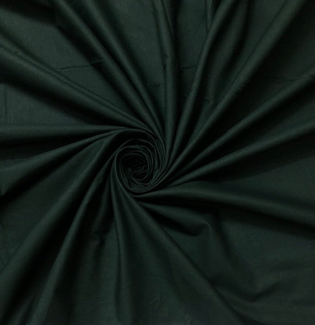 Pure Cotton fabric in Hunter Green Color, Multiple lengths will come in the continuous piece - COTF25