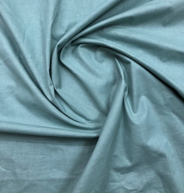 Pure Cotton fabric in Sea Green Color, Multiple lengths will come in the continuous piece - COTF28