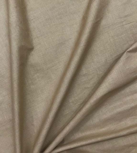 Pure Cotton fabric in Taupe Color, Multiple lengths will come in the continuous piece - COTF30