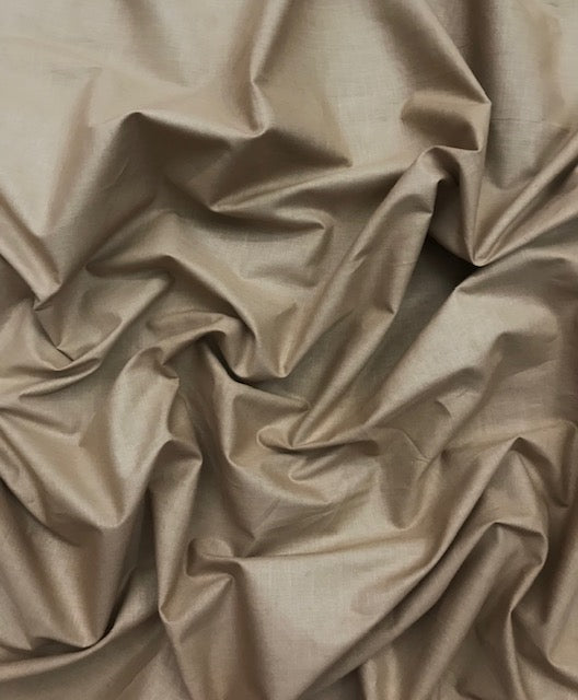 Pure Cotton fabric in Taupe Color, Multiple lengths will come in the continuous piece - COTF30