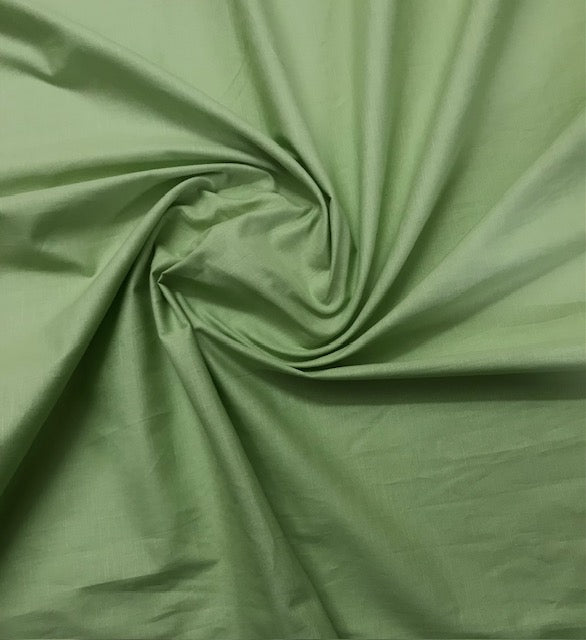 Pure Cotton fabric in Mint Green Color, Multiple lengths will come in the continuous piece - COTF32