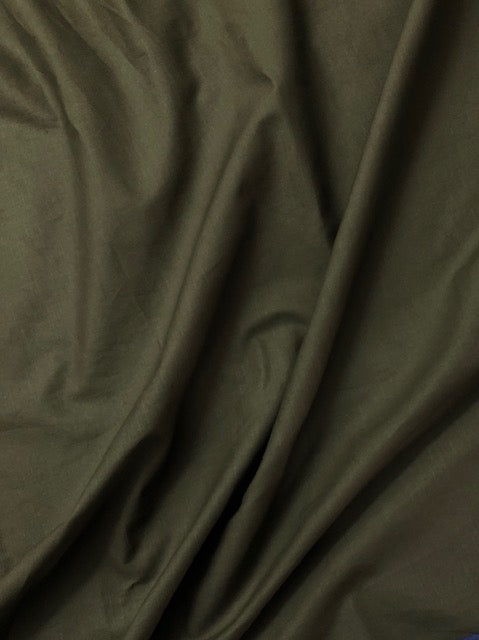 Pure Cotton fabric in olive green color, Multiple lengths will come in the continuous piece - COTF33