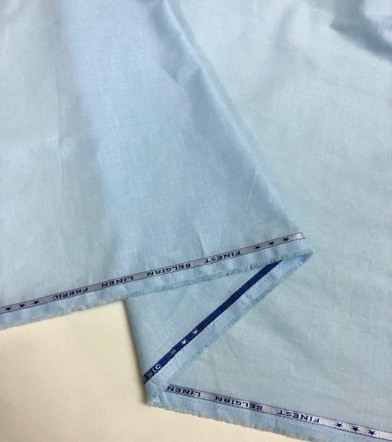 Pure Cotton fabric in Baby blue color, Multiple lengths will come in the continuous piece - COTF34