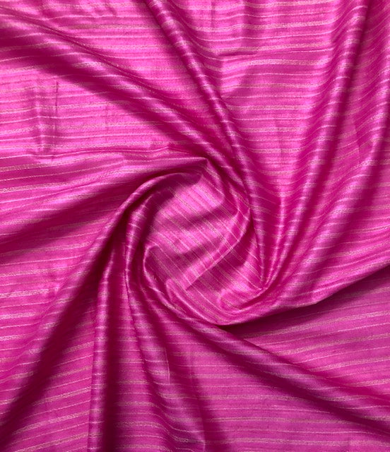 Cotton Silk fabric in Pink color, Multiple lengths will come in the continuous piece - COTF35