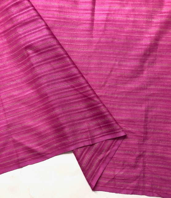 Cotton Silk fabric in Pink color, Multiple lengths will come in the continuous piece - COTF35