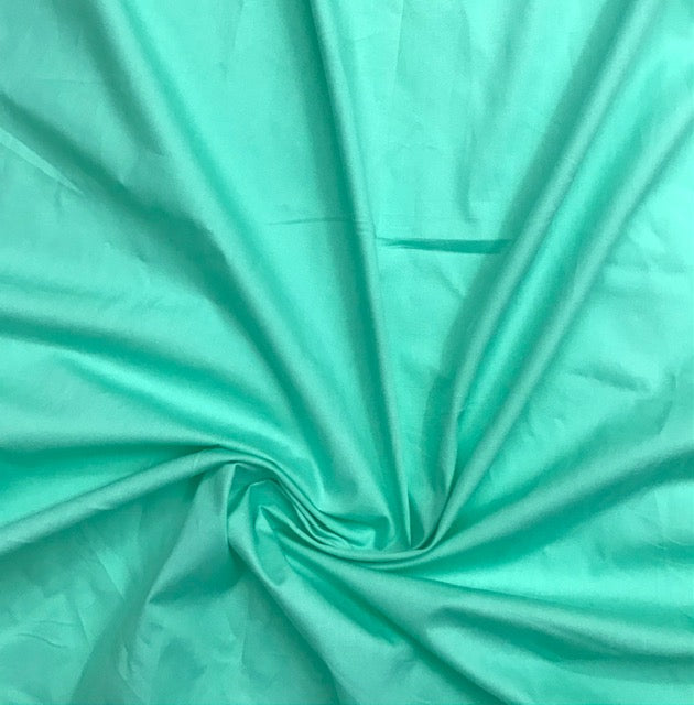 Pure Cotton fabric in Mint Color, Multiple lengths will come in the continuous piece - COTF01