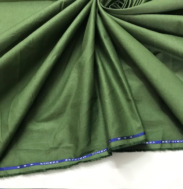 Pure Cotton fabric in juniper Green Color, Multiple lengths will come in the continuous piece - COTF29