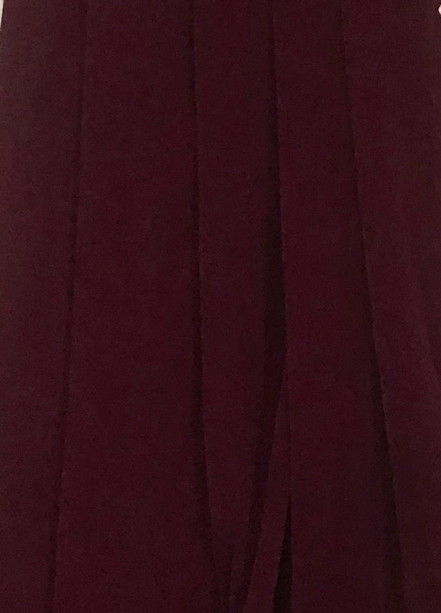 Micro Velvet non stretch Fabric in Burgundy color, Multiple lengths will come in the continuous piece - MCVF02