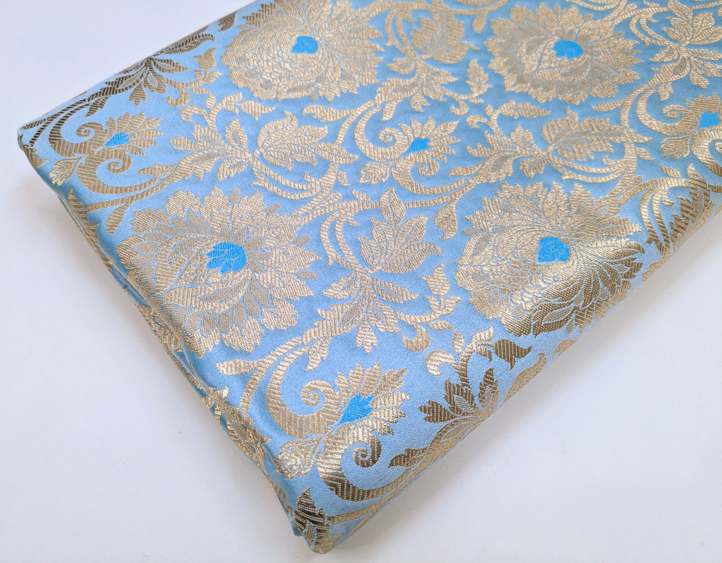 Brocade fabric Peach Gold Jacquard Damask Rayon Silk brocade Fabric Wedding Bridal High Grade Designer fabric by the yard Material NFAF06
