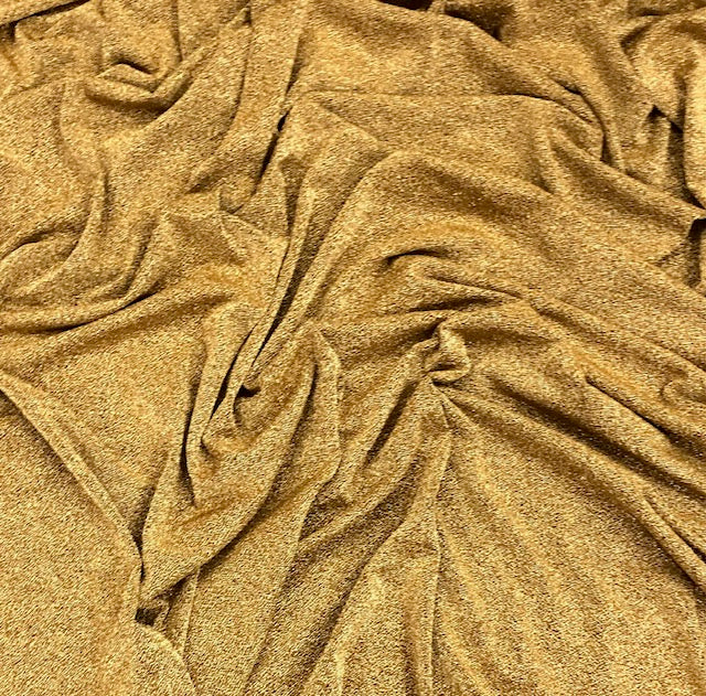 Lurex Glitter Fabric/Shimmer Stretch Fabric in Gold color, Sparkle Fabric - NF1079