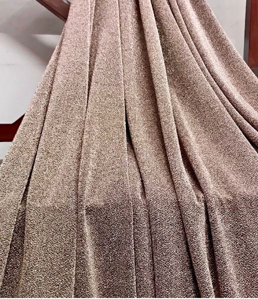 Rose Gold Lurex Glitter Fabric/Shimmer Fabric, Glitter Fabric, Gown, Backdrop ,Sparkle Fabric - NFAF1081