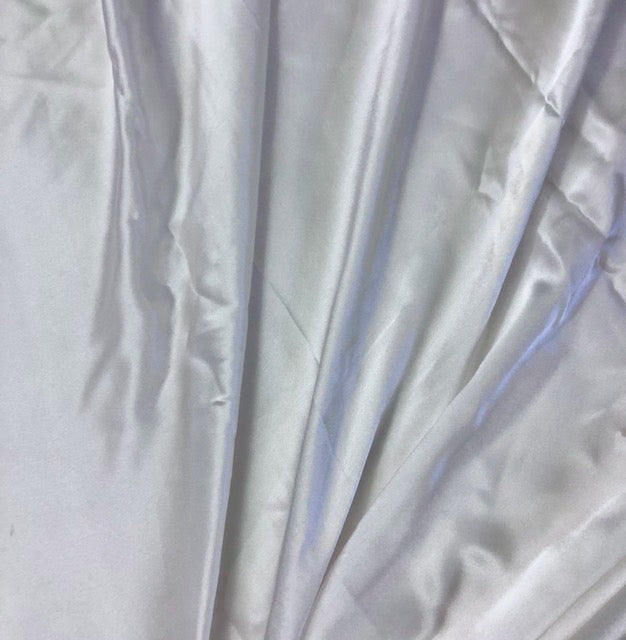 Crepe Satin Fabric in White color, Multiple lengths will come in the continuous piece - NF241