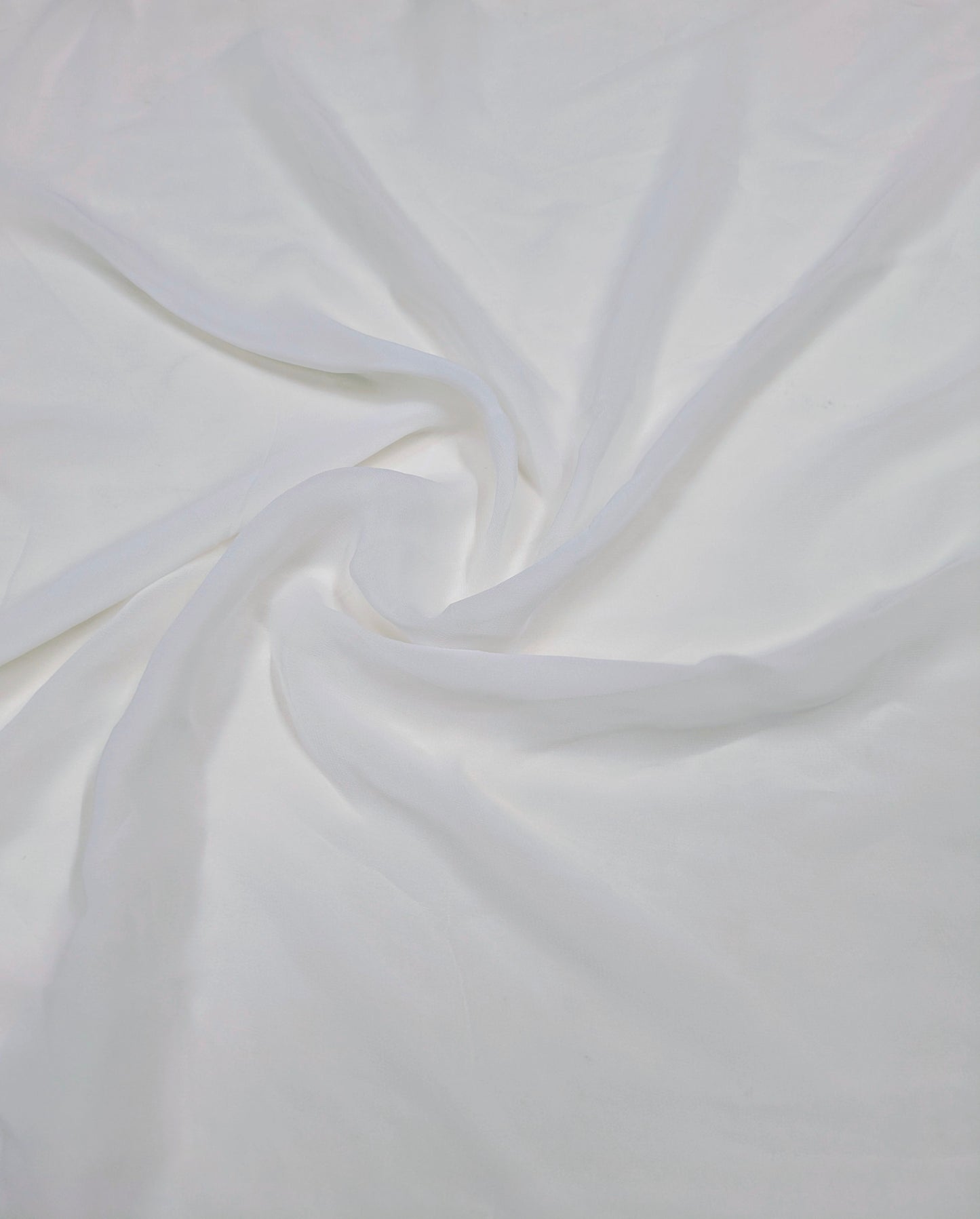 Off White viscose Georgette Dyeable Fabric, Dress Gown Saree Fabric, Multiple lengths will come in the continuous piece - NFAF549