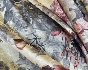 Beige Viscose Tussar Silk fabric, Dress Apparel Fabric, Indian Wedding Fabric, Multiple lengths will come in the continuous piece - NF813