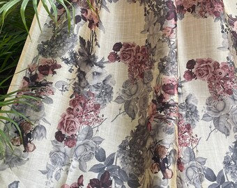 Beige Viscose Tussar Silk fabric, Dress Apparel Fabric, Indian Wedding Fabric, Multiple lengths will come in the continuous piece - NF813