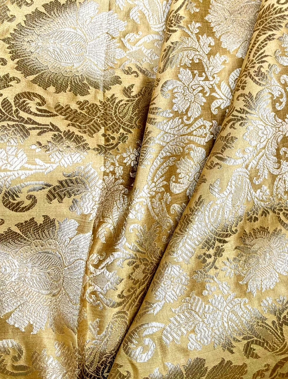 Brocade fabric Jacquard damask fabric Interior Design fabric Wedding bridal fabric High-grade Luxury Brocade Fabric by the yatrd- NFAF881
