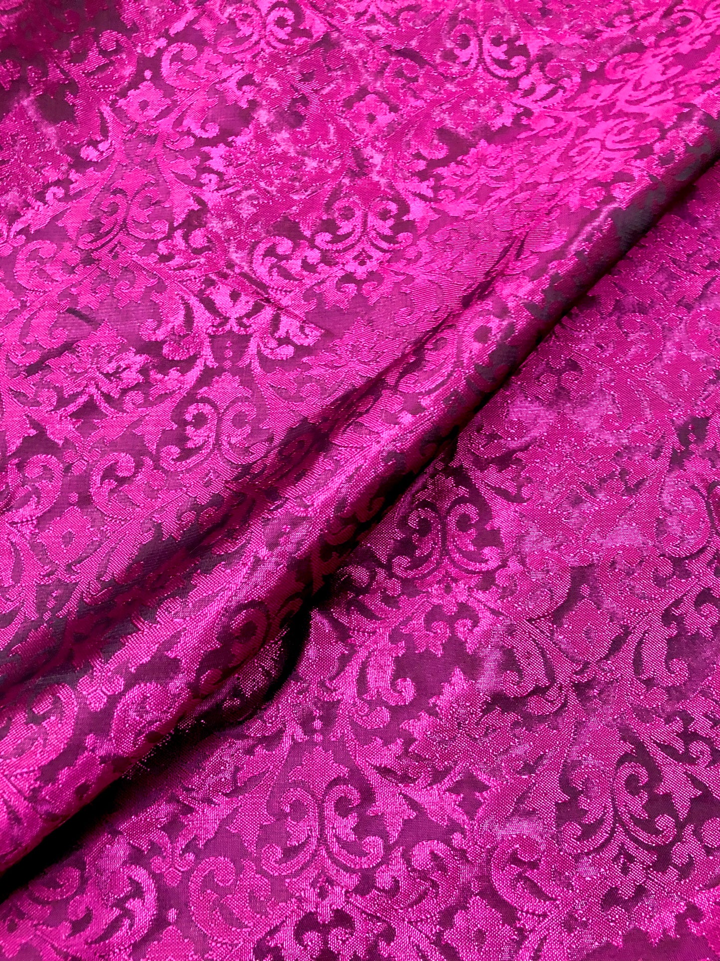 Damask Brocade Fabric Purple Jacquard brocade Wedding dress fabric Embossed Brocade fabric Bridal Dress Brocade Fabric by the yard - NFAF968
