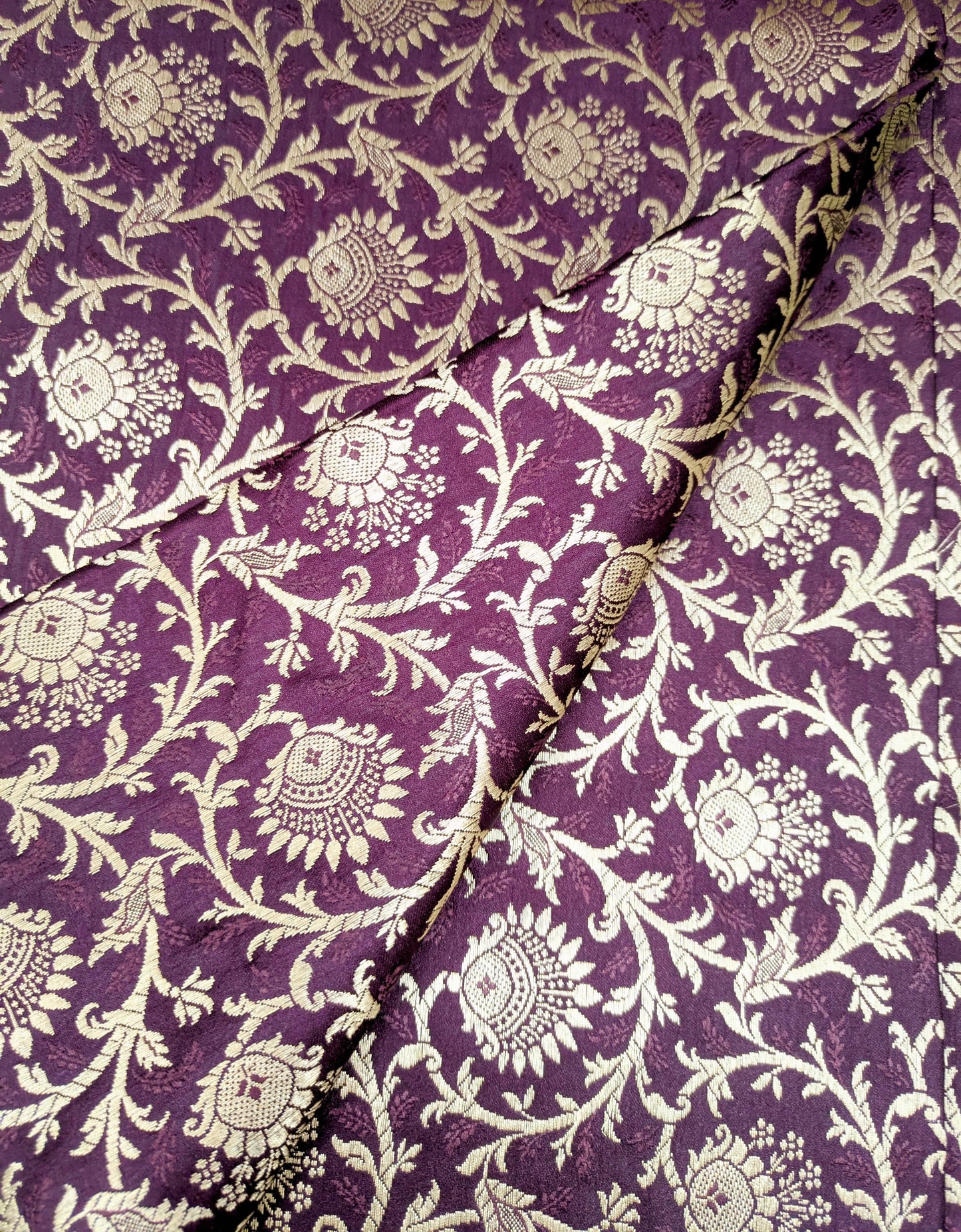 Brocade fabric Burgundy Gold Jacquard Damask Rayon Silk brocade Fabric Wedding Bridal High Grade Designer fabric by the yard Material NFAF87