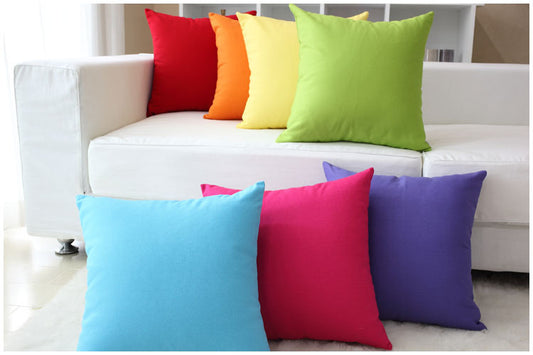 Solid Plain Pillow Covers, Guest Room Décor, Housewarming Gifts, Home Décor Pillow Form Available in all sizes.