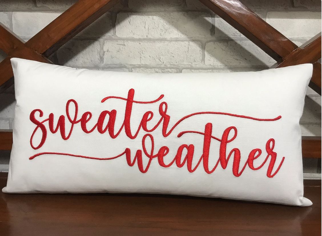 Sweater Weather Pillow, Christmas Decor, Christmas Gifts, Winter Decor, Cottage decor, Farmhouse pillow, Home decor, Holiday decor
