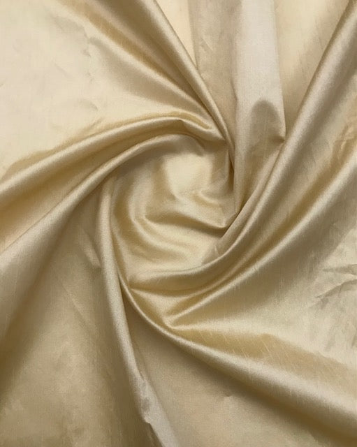 Gold Poly Raw Silk Faux Dupion 100% Polyester Upholstery Fabric Bridal Craft Dress Quilting Material TSF42