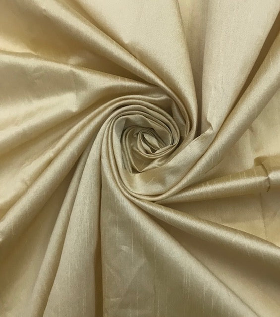 Gold Poly Raw Silk Faux Dupion 100% Polyester Upholstery Fabric Bridal Craft Dress Quilting Material TSF42