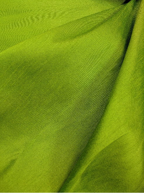 Green Poly Raw Silk Faux Dupion 100% Polyester Upholstery Fabric Bridal Craft Dress Quilting Material TSF55