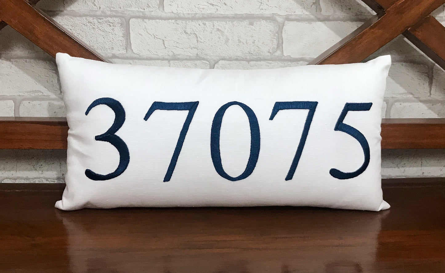 Personalized Zip Code Pillow | Personalized Pillow | Dorm Decor | Monogrammed Gift | Rustic Home Decor | Home Decor | Farmhouse Decor.
