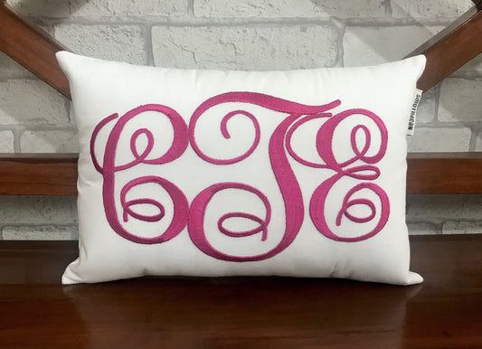 Monogram Pillow Initial Name Letter Pillow Kids Dorm Décor Couple Valentine Wedding Baby Birthday Gift In All Sizes And Colors.