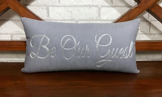 70% Sale Be Our Guest Pillow, Cushion Guest Room Pillow, Welcome Home pillow, Wedding Ceremony Decor, Decorative pillow, Farmhouse Decor,