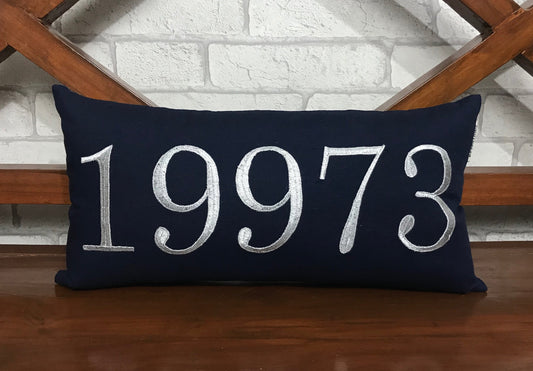 Personalized Zip Code Pillow | Personalized Pillow | Dorm Decor | Monogrammed Gift | Rustic Home Decor | Home Decor | Farmhouse Decor.