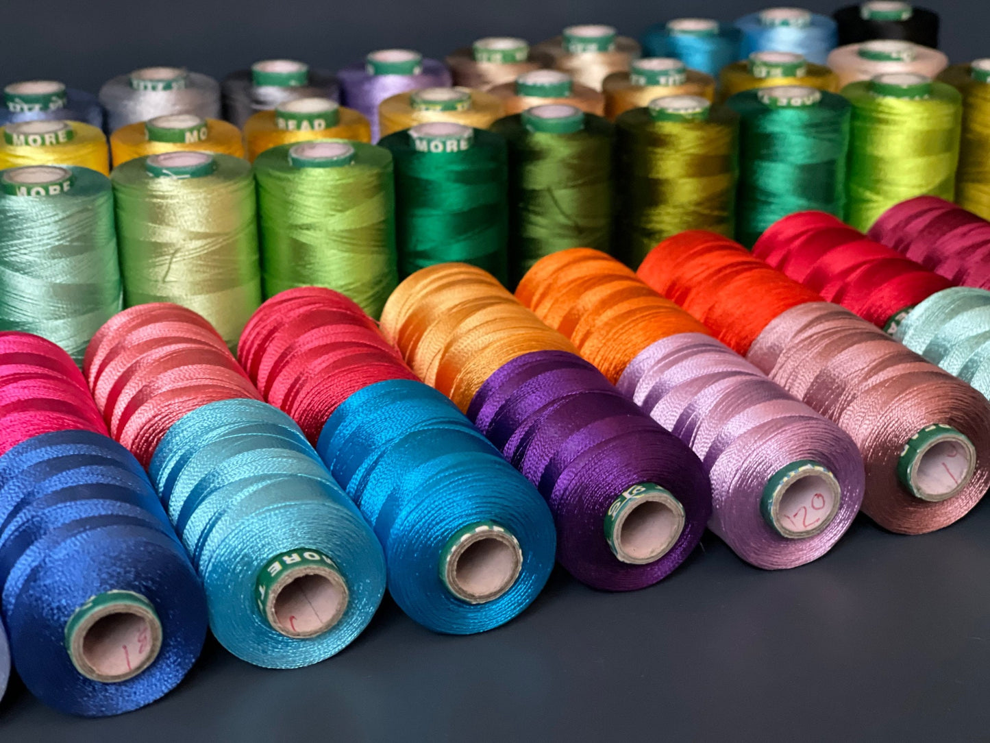 Rayon silk thread, Wholesale Spools of  Embroidery threads, Yarn Sewing Threads, Spool thread sewing Threads, Count 120/2