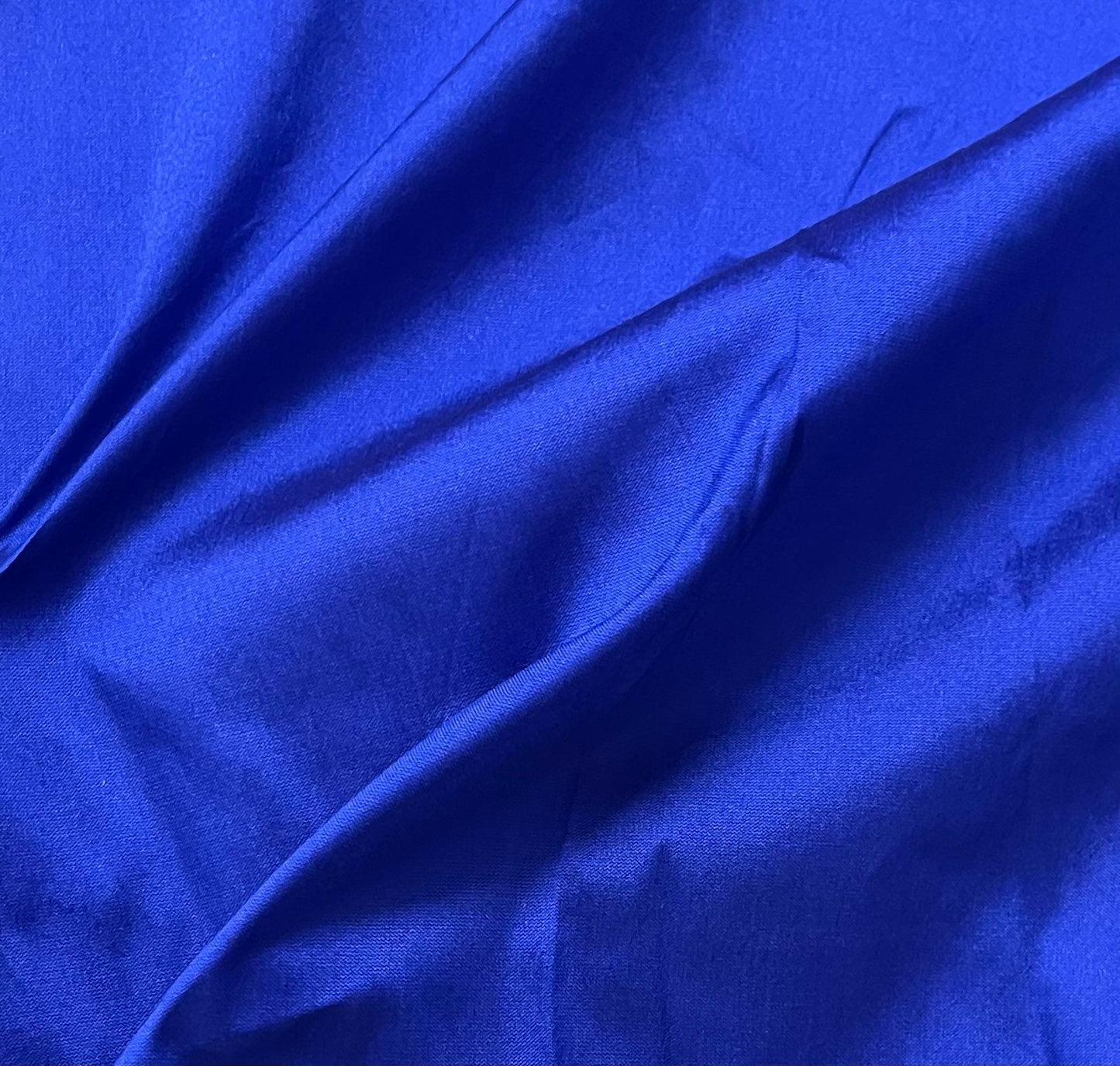 Blue Taffeta Fabric, Dress, Costume Apparel Fabric,  Indian Poly Silk Fabric, Fabric By Yard/ Meter, Prom dress Fabric TSF27