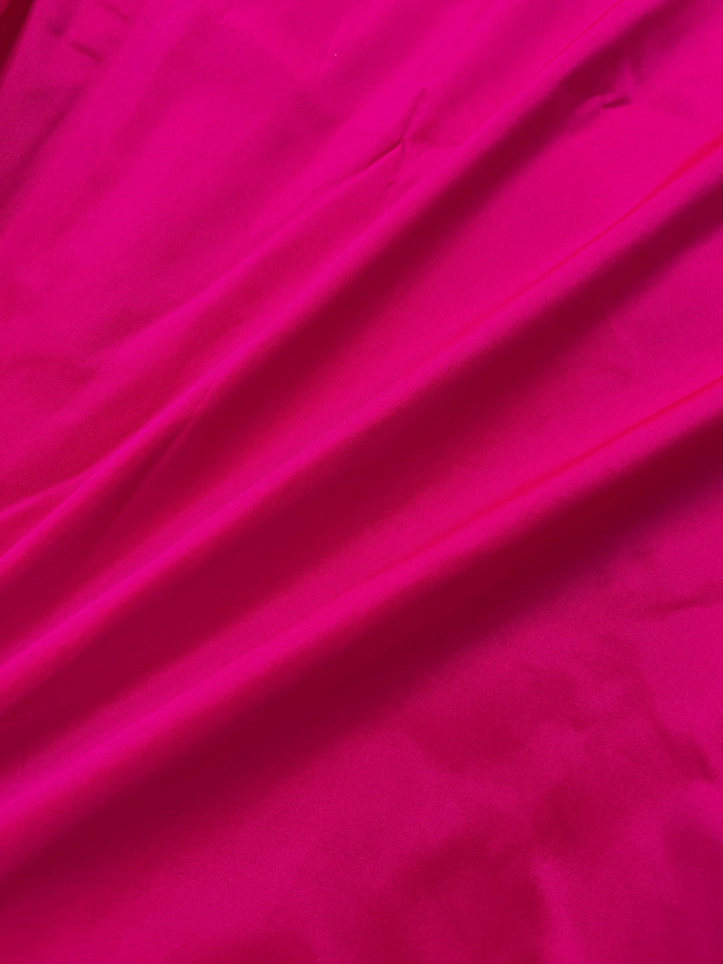 Pink Taffeta Fabric, Dress, Costume Apparel Fabric, Indian Poly Silk Fabric, Multiple yardage will come in a continuous length - TSF28