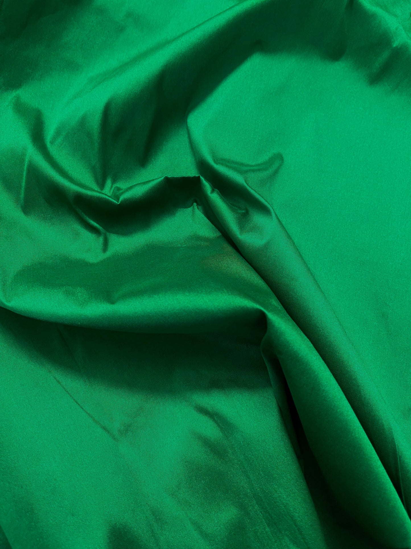 Green Taffeta Fabric, Dress, Costume Apparel Fabric,  Indian Poly Silk Fabric, Fabric By Yard/ Meter, Prom dress Fabric TSF04