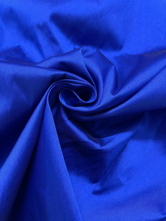 Blue Taffeta Fabric, Dress, Costume Apparel Fabric,  Indian Poly Silk Fabric, Fabric By Yard/ Meter, Prom dress Fabric TSF27