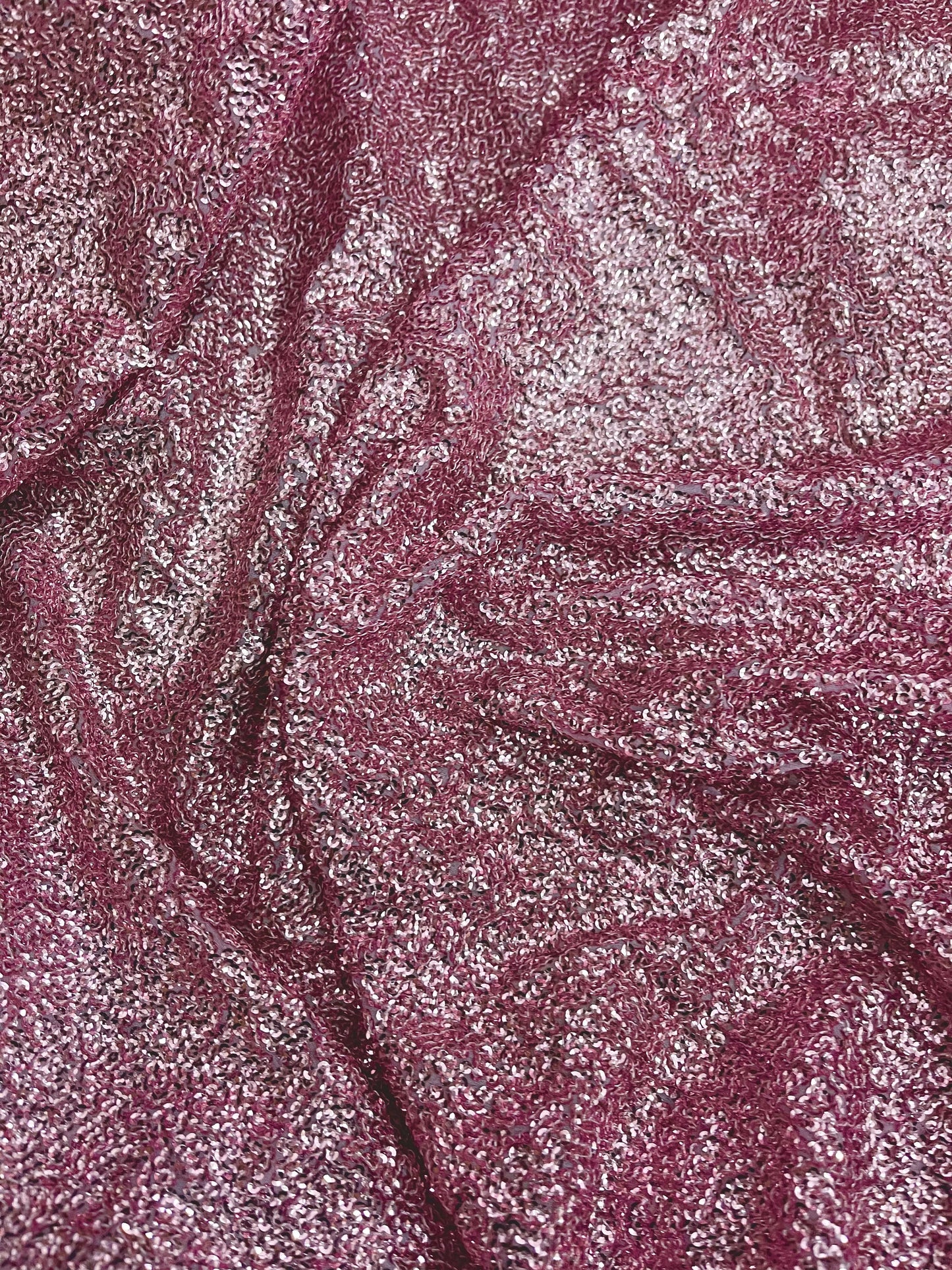 Embroidered Sequins Georgette Fabric in Blush Pink color, Multiple lengths will come in the continuous piece - SQAF15