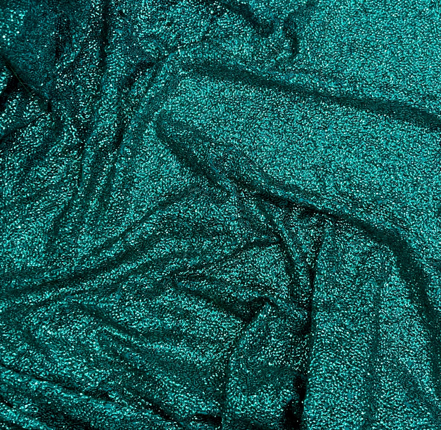 Embroidered Sequin Georgette Fabric in Green color, Multiple lengths will come in the continuous piece - SQAF25