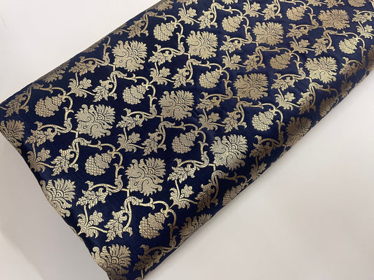 Brocade fabric Jacquard damask Fabric Tissu Home decor Brocade fabric Indian Silk Wedding bridal Dress brocade Fabric by the yard - NFAF115