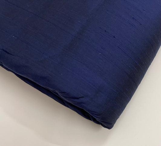 Indian Shantung Raw Silk Fabric, Handloom Blue Dupioni Silk, Wedding Silk Fabric, Multiple yardage will come in the continuous length RS19