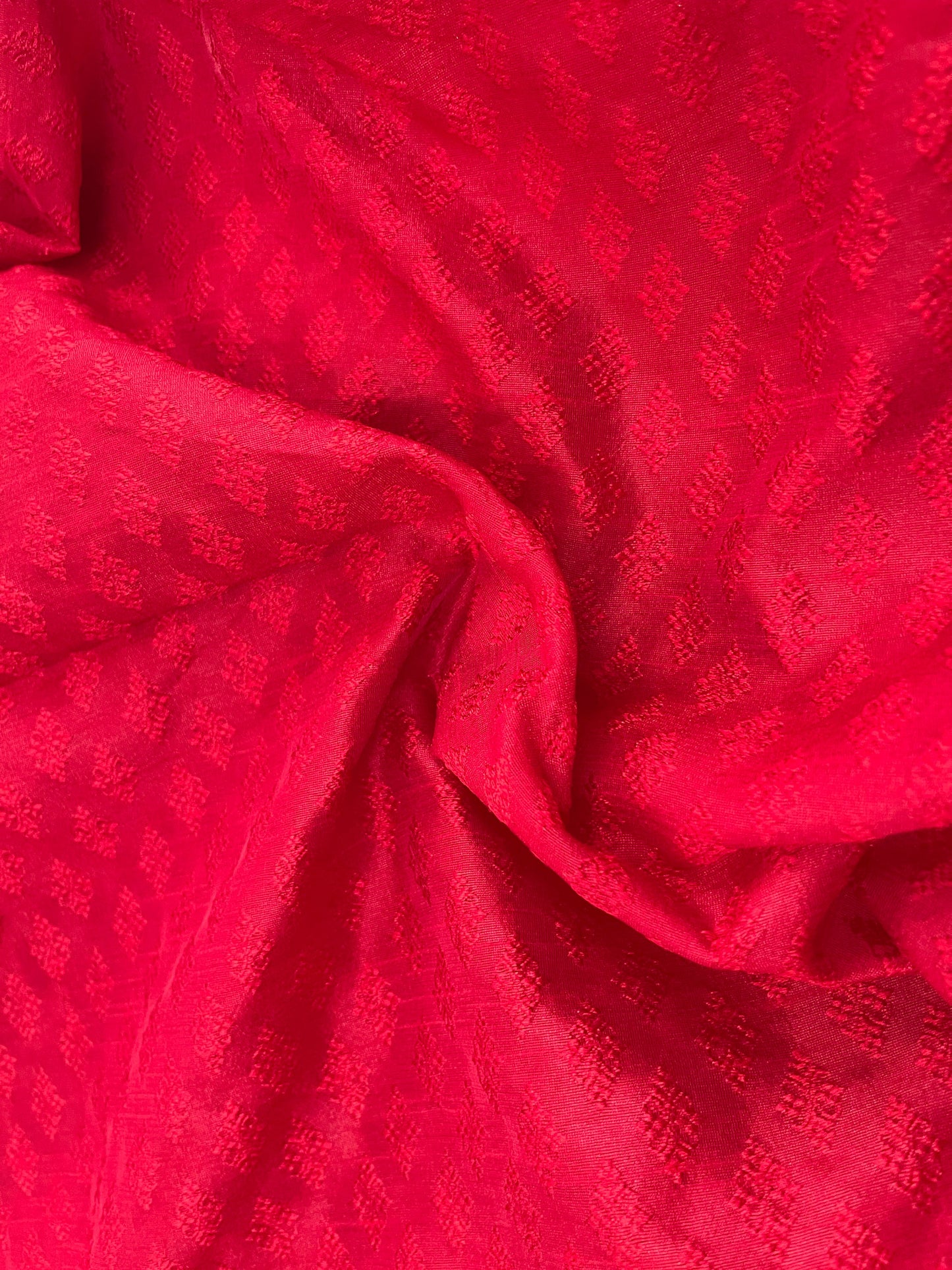 Brocade Red Fabric, Wedding Dress fabric, Fancy fabric, Multiple yardage will come in a continuous length - NF733